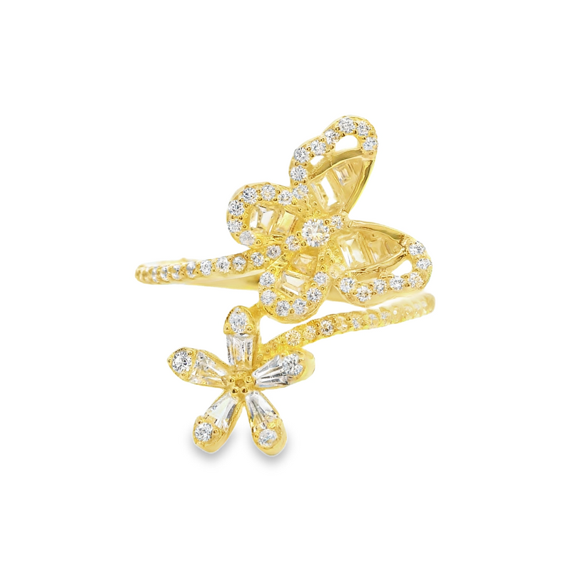 Gold Plated CZ Ring