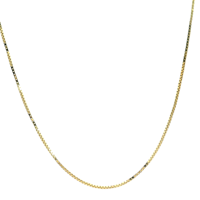 14K YG Box Chain 20