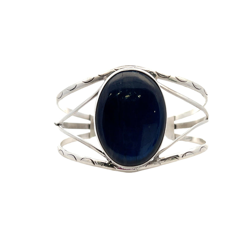 Sterling Silver Labradorite Cuff Bracelet