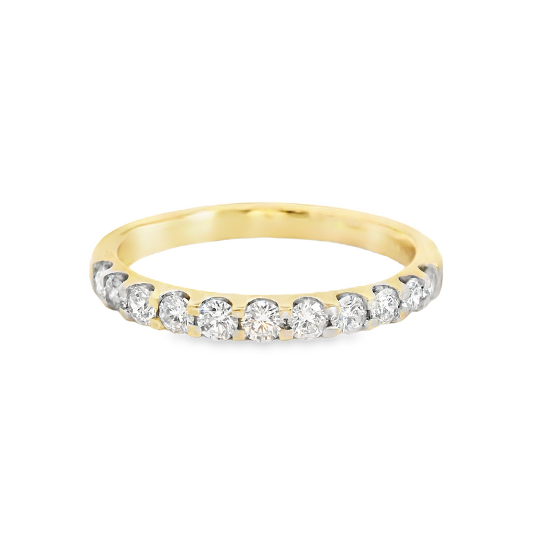 14K YG Diamond Band