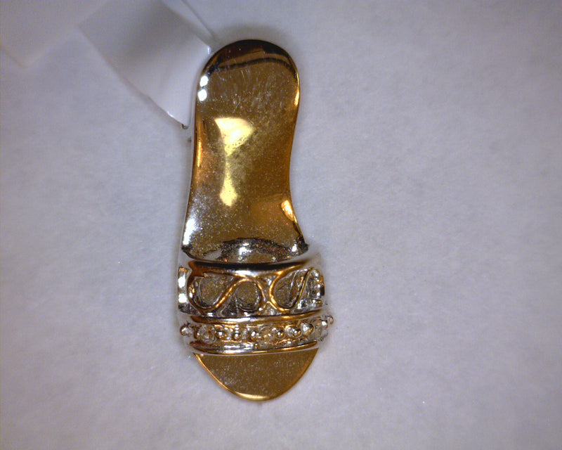 14K WG DIAMOND SANDAL CHARM