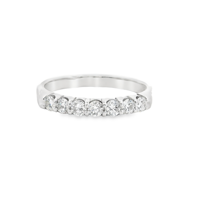 14K WG Diamond Wedding Band