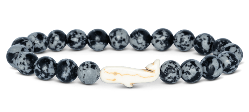 Whale Tracking Bracelet in Ocelli Stone