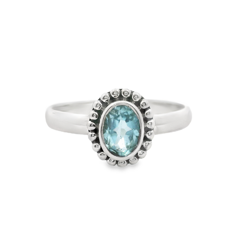 Sterling Silver Blue Topaz Ring