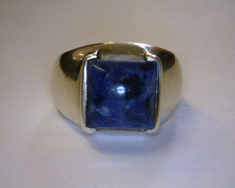 SS LAZULI RING