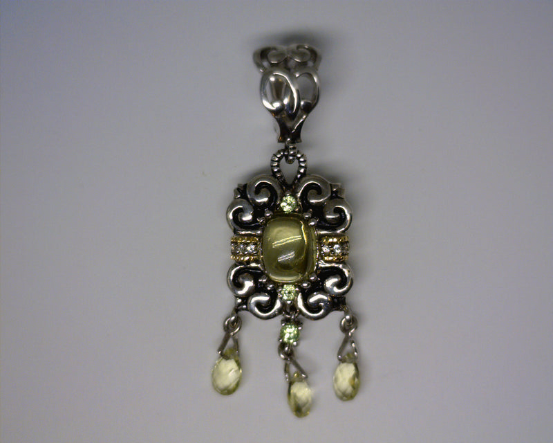 STERLING SILVER & 18K YELLOW G