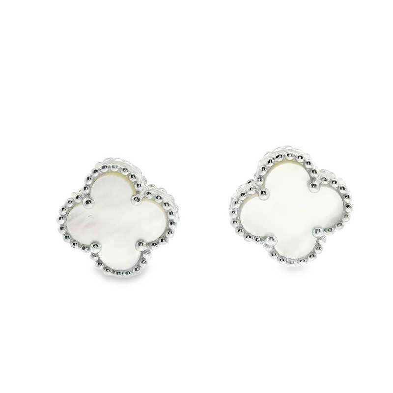 Sterling Silver Mother of Pearl Earrings