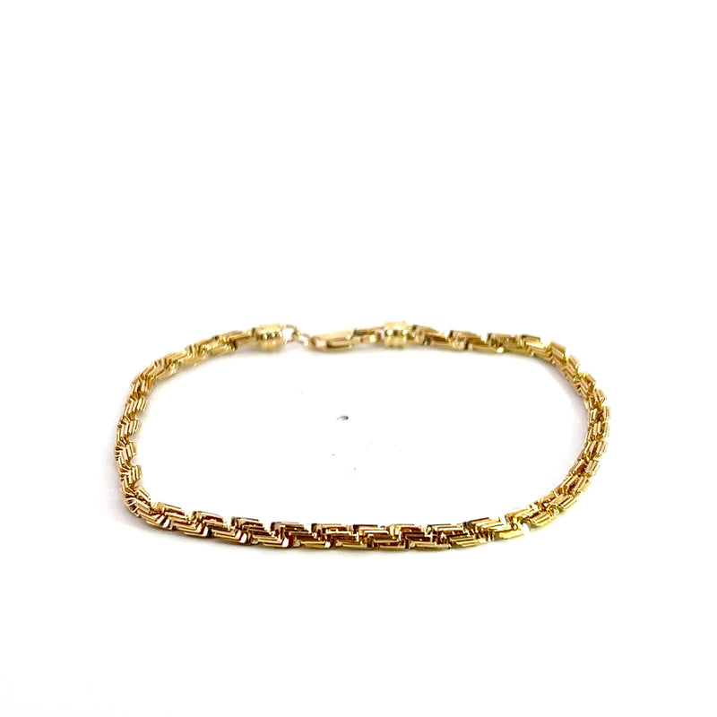 14K YG Solid Rope Bracelet 7