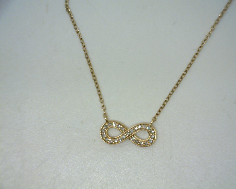 10K YG Diamond Necklace 0.15 CT TW