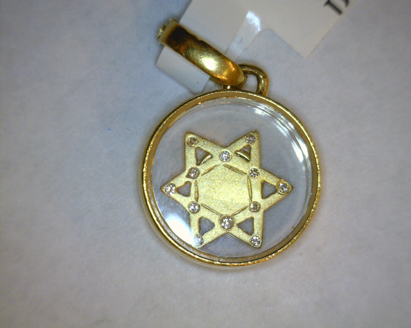 18K YG STAR OF DAVID CHARM