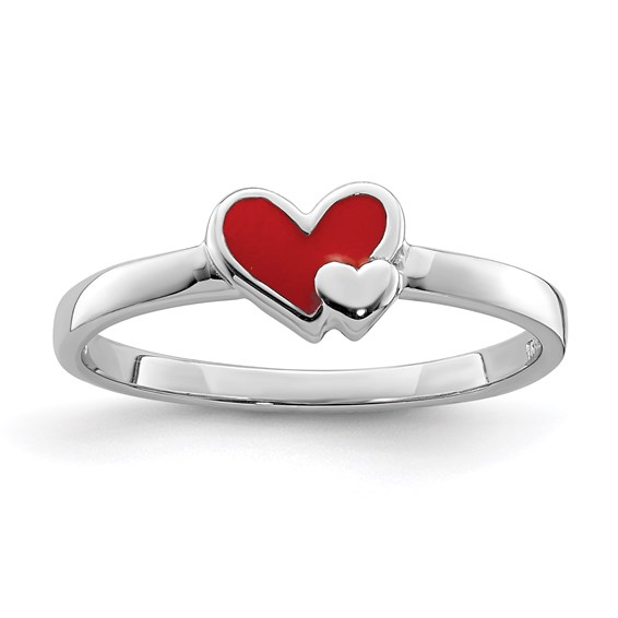 Sterling Heart Children's Ring