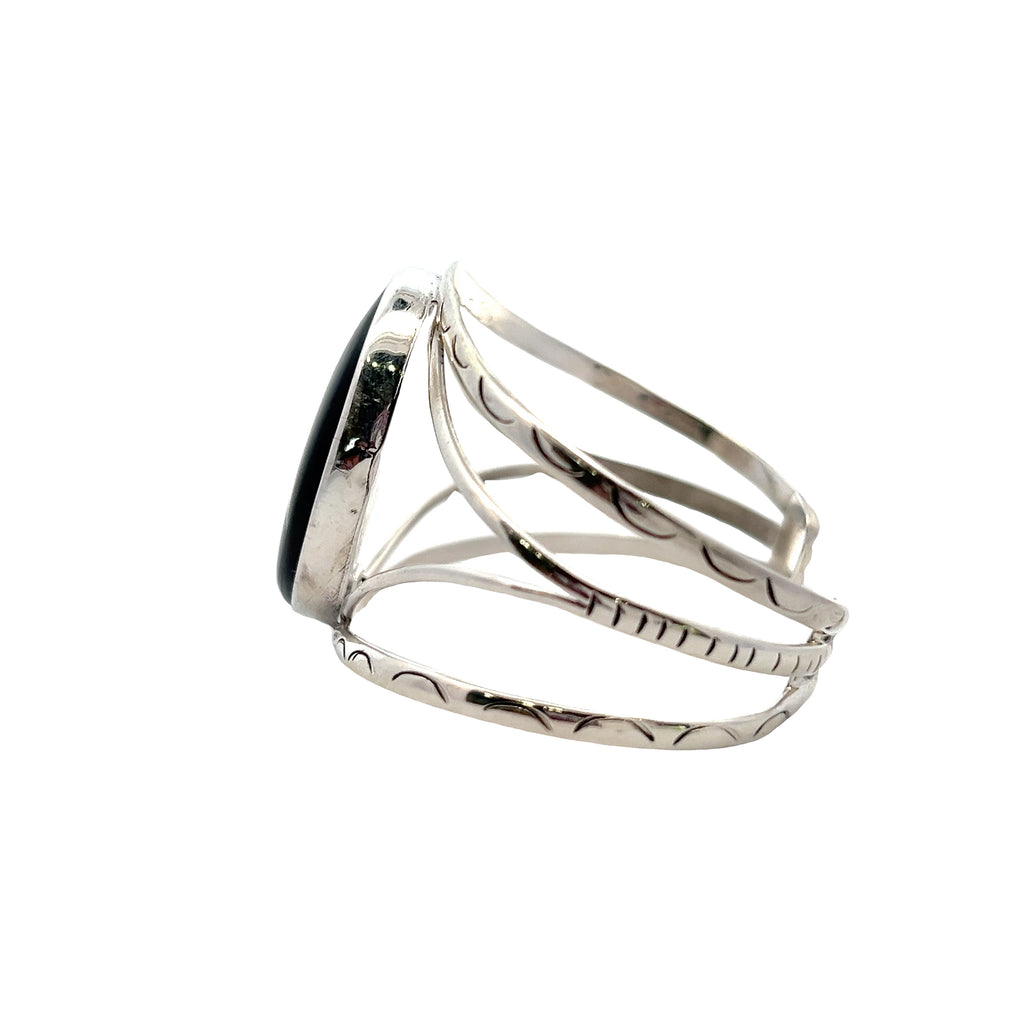 Sterling Silver Labradorite Cuff Bracelet