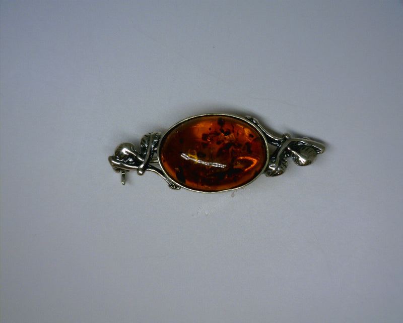 SS AMBER PIN