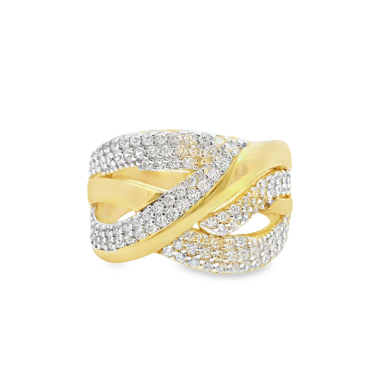 Gold Plated CZ Ring