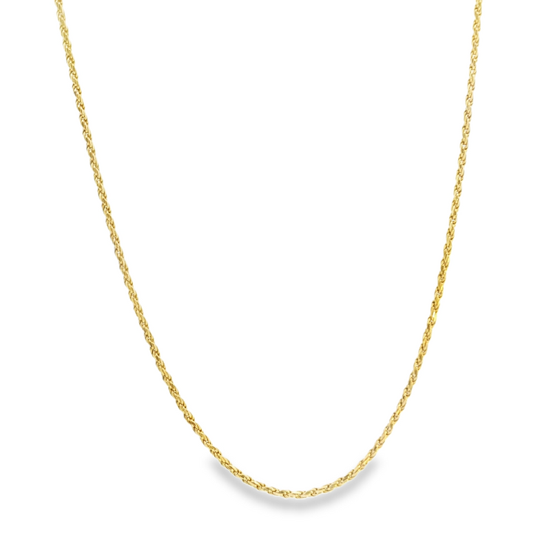 14K YG Rope Chain 20