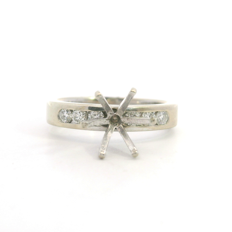 14K WG DIAMOND ENGAGEMENT MOUNT