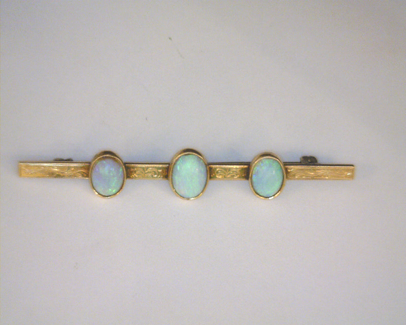 10K YG OPAL BROACH