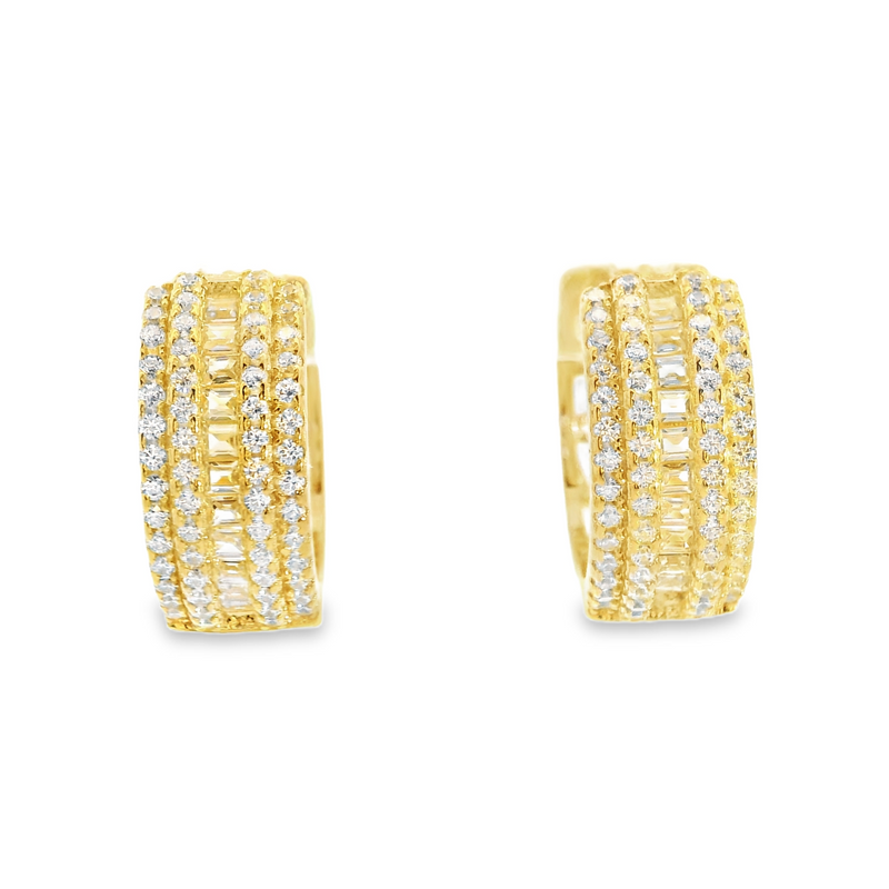 Gold Plated CZ Hoops