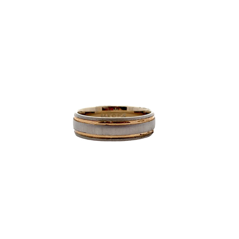 14K TT BAND SIZE 10 6M
