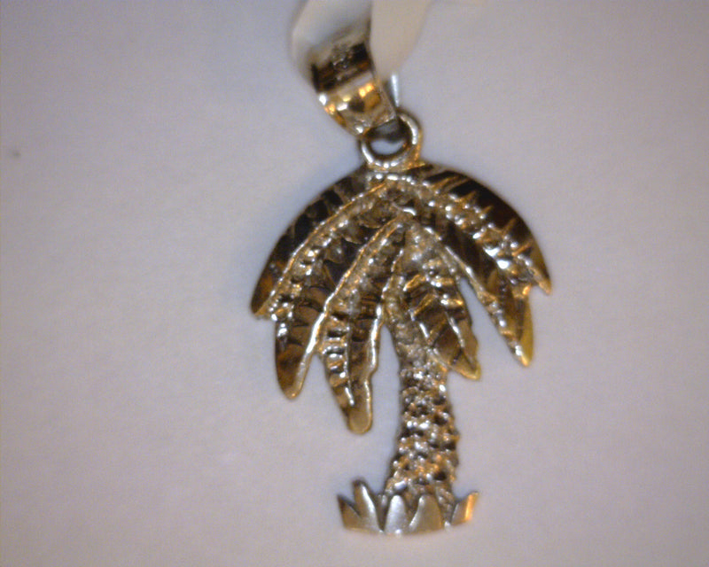 14K WG PALM TREE