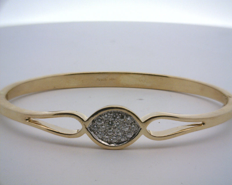 14K YELLOW GOLD DIAMOND BRACELET