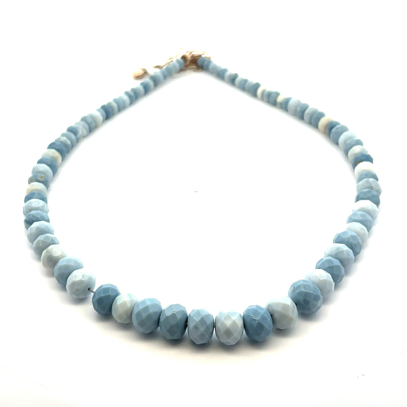 Jay King Graduated Blue Opal Gemstone Necklace