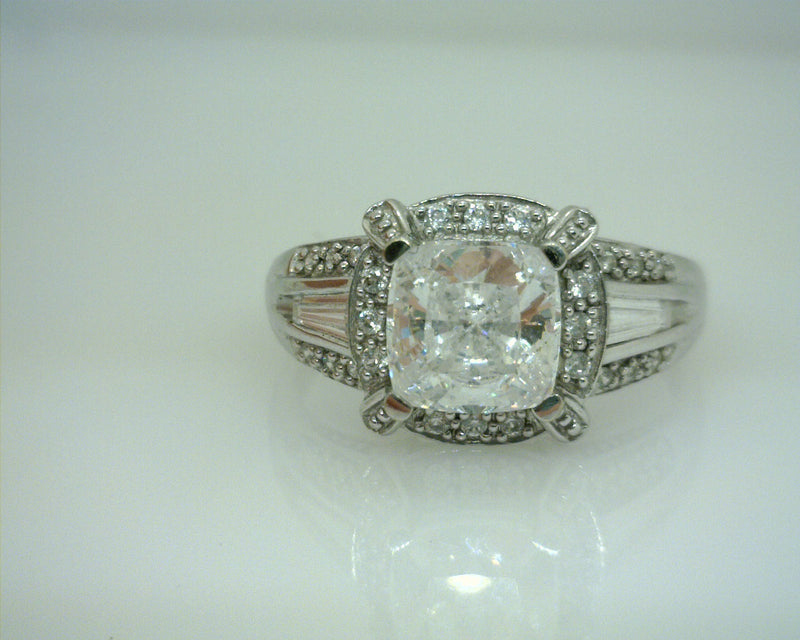 14K WG CZ Ring