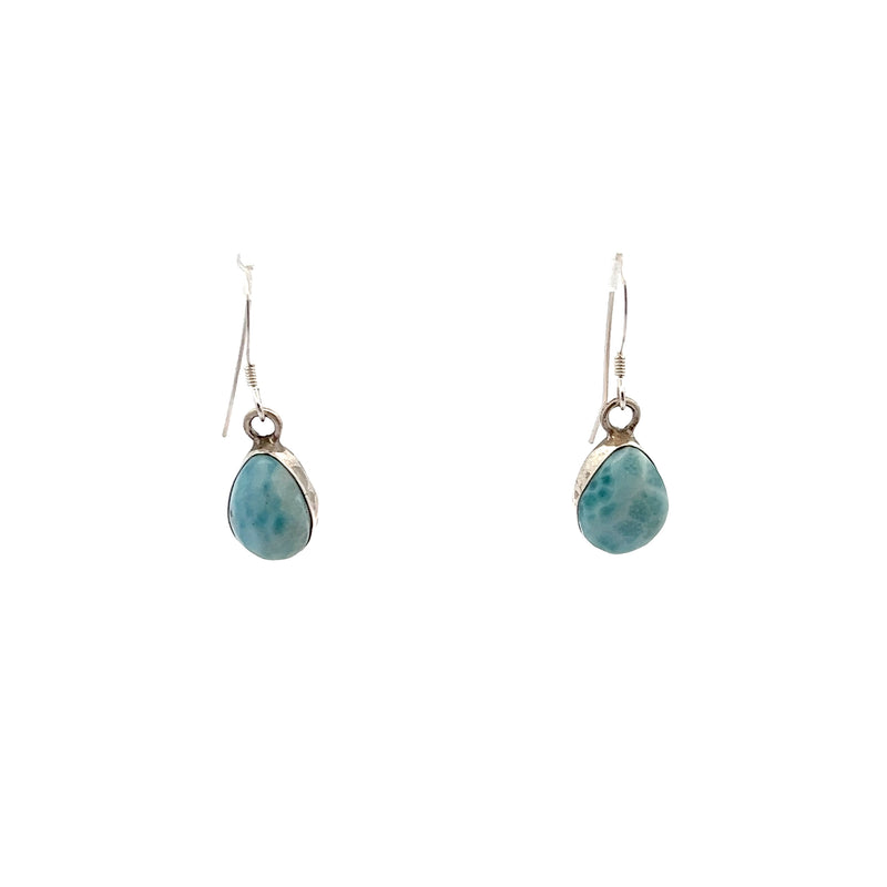 Sterling Silver Larimar Earrings