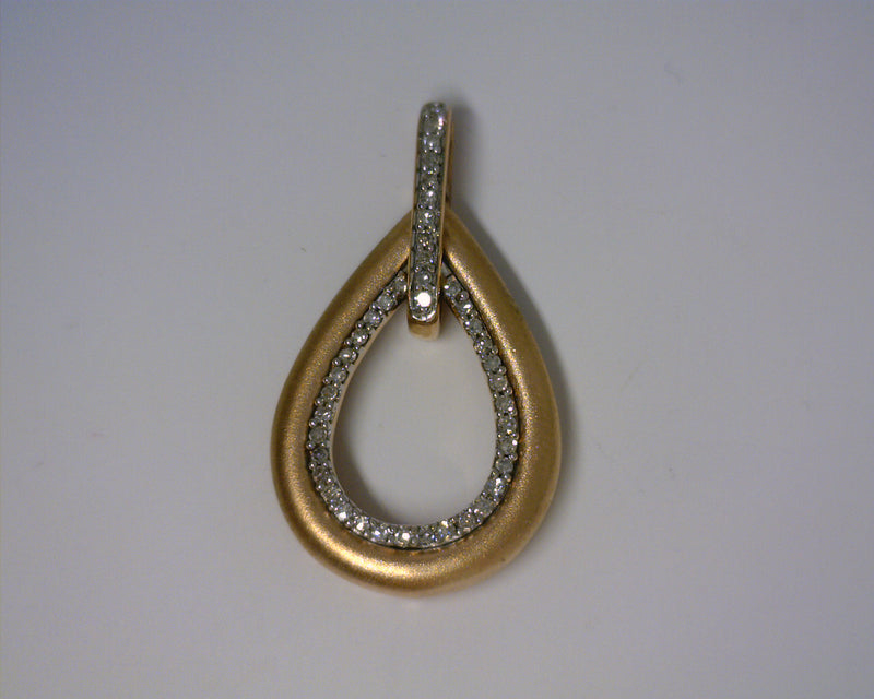 14K ROSE GOLD DIAMOND PENDANT