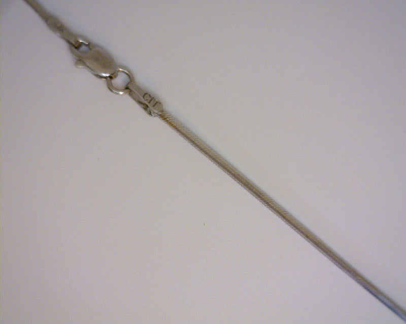 14K WG SNAKE CHAIN 16