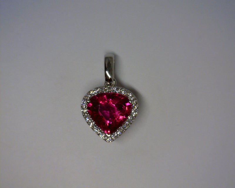 Tourmaline & Diamond Pendant