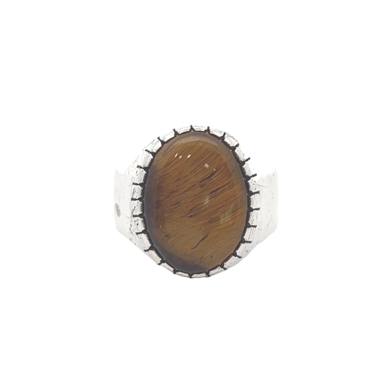 Sterling Silver Tigers Eye Ring