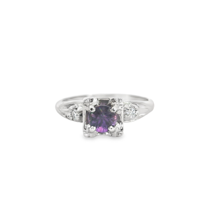 14K WG Amethyst Ring