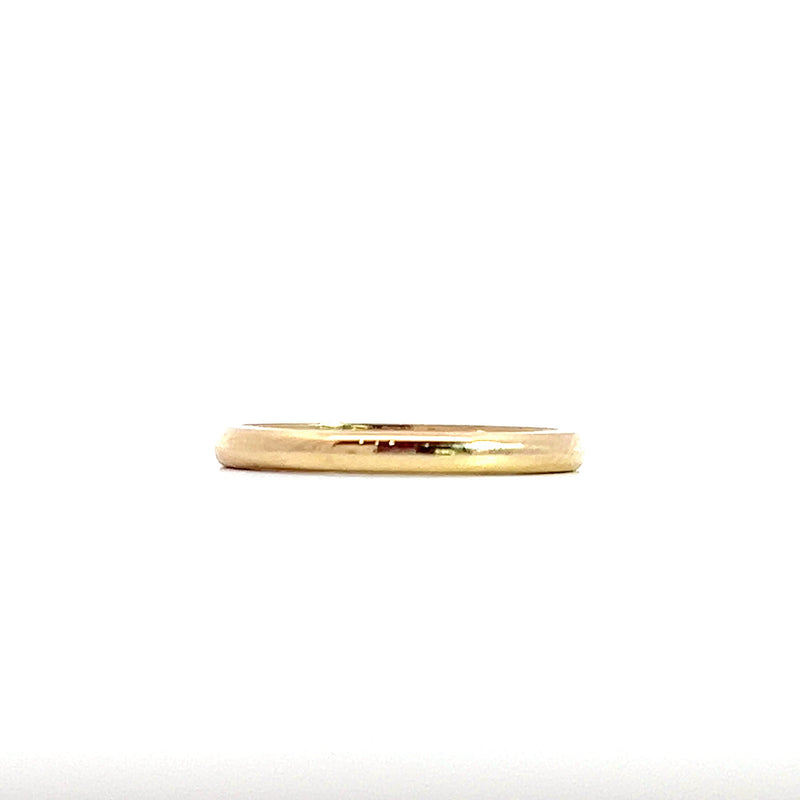 14K YG 2.0MM Band Size 4.5