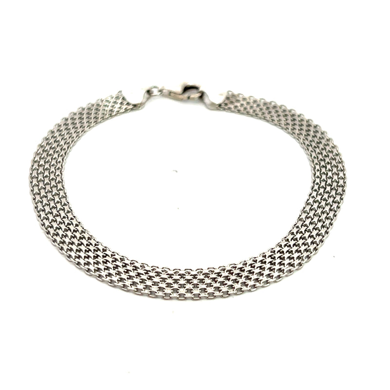 Sterling Silver Mesh Style Bracelet 8