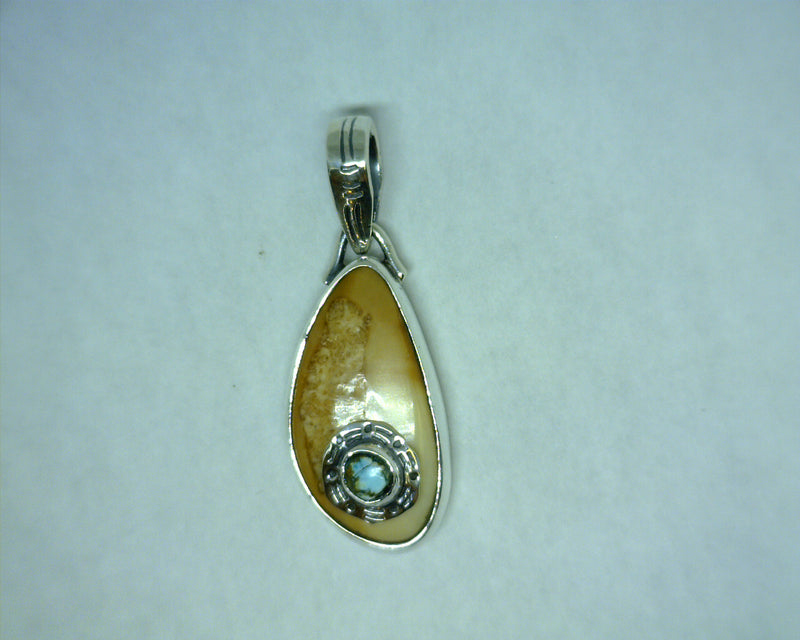 STERLING SILVER WALRUS IVORY &