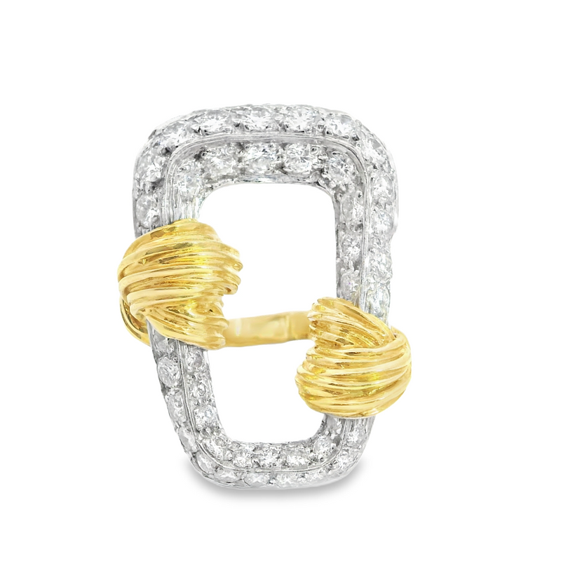 Kutchinsky 18K & Platinum Diamond Ring