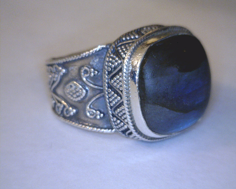 SS LABRADORITE RING