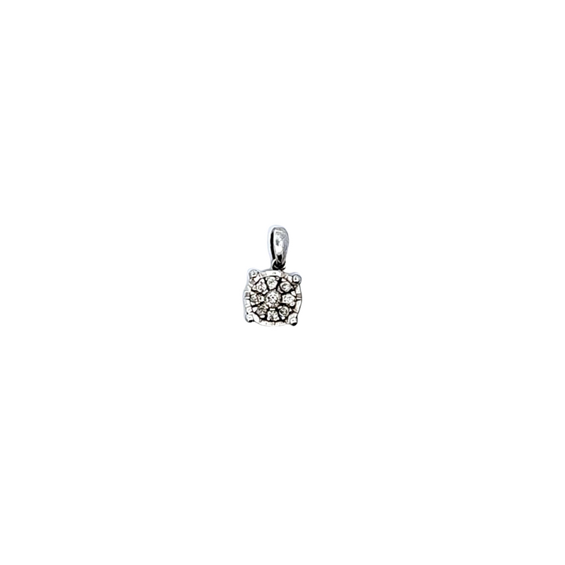 Sterling Silver Diamond Pendant