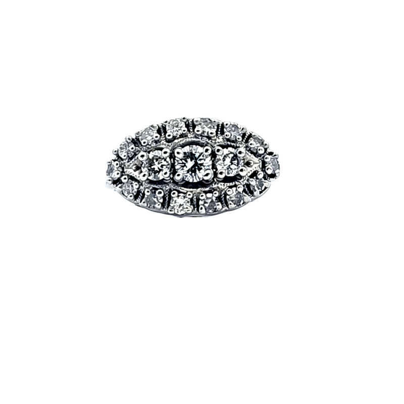 14K WG Vintage Diamond Ring