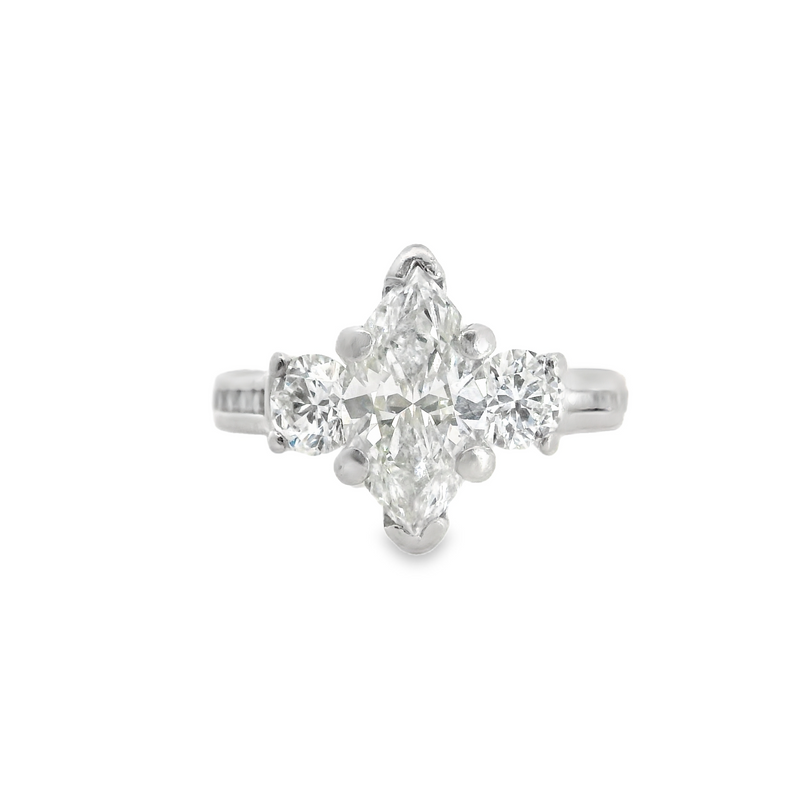 A. Jaffe Platinum Diamond Engagement Ring
