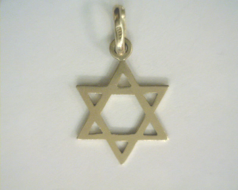 14K YG STAR OF DAVID CHARM