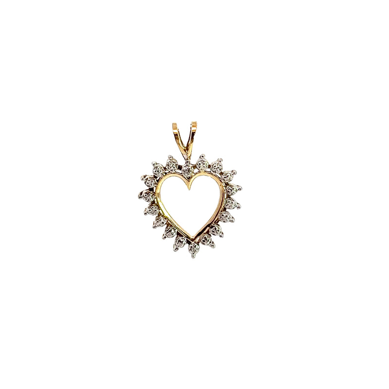 10K YG Heart Pendant