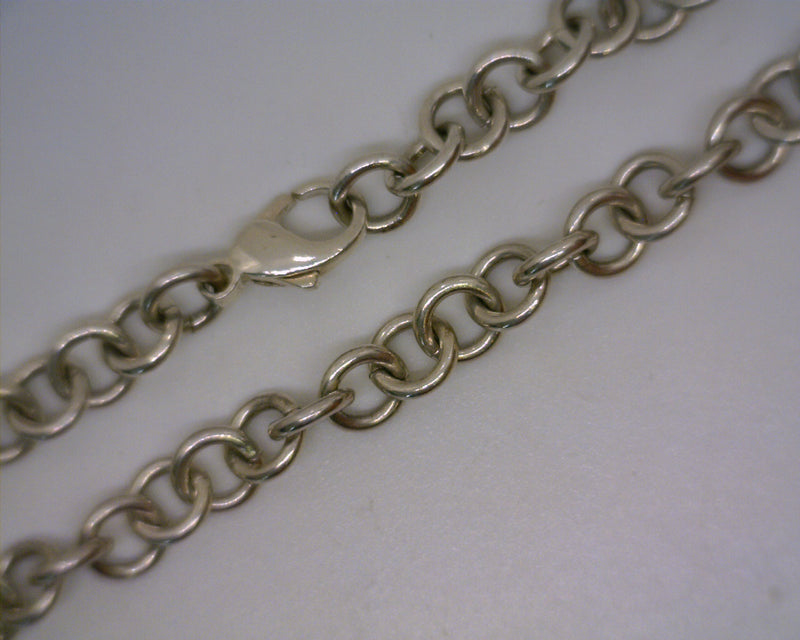 STERLING SILVER LINK CHAIN NECKLACE 15