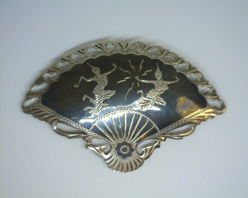 STERLING SILVER SIAM PIN