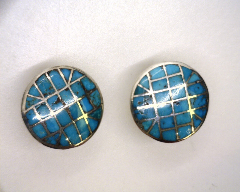 Sterling Silver Turquoise Clip on Earrings