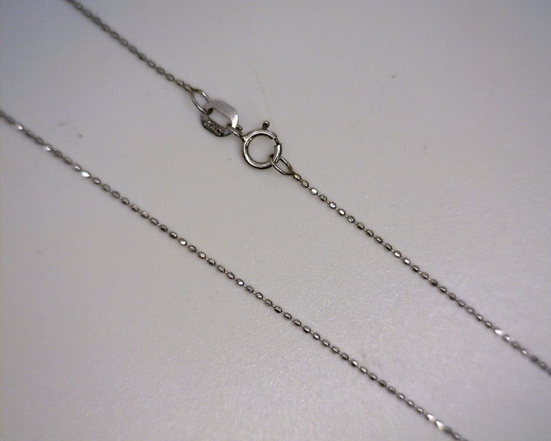 Platinum Diamond Cut Bead Chain 1.8G 18