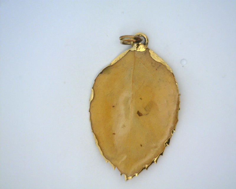 Resin leaf with Gold Border