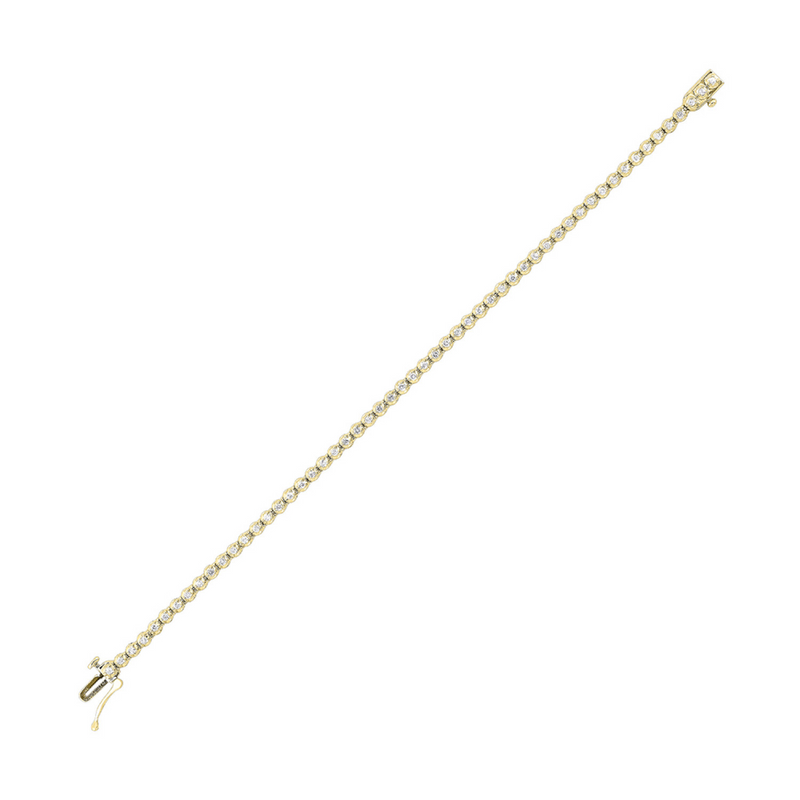 14K YG Diamond Tennis Bracelet 1.00 CT TW