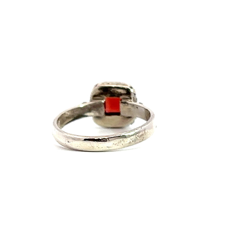 Sterling Silver Garnet Ring